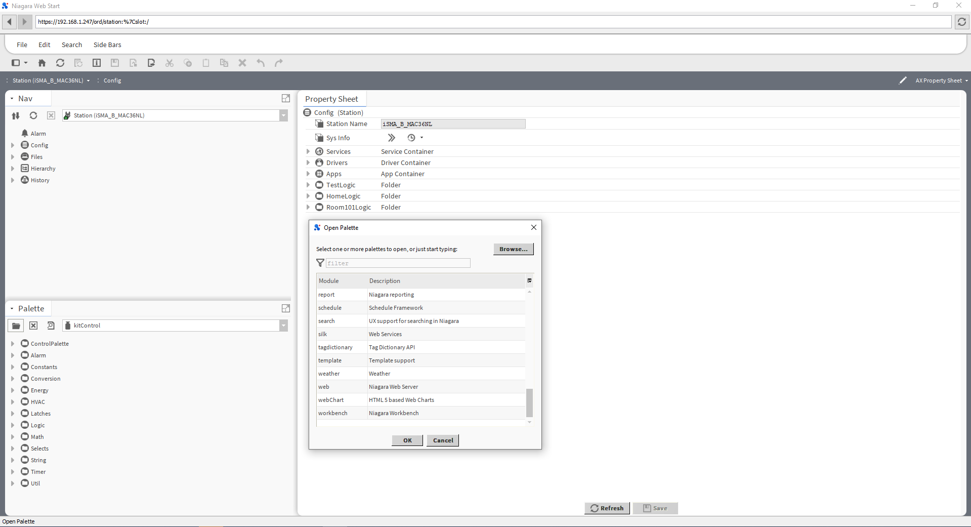 Niagara - WebService - Using JAVA applets - start-up