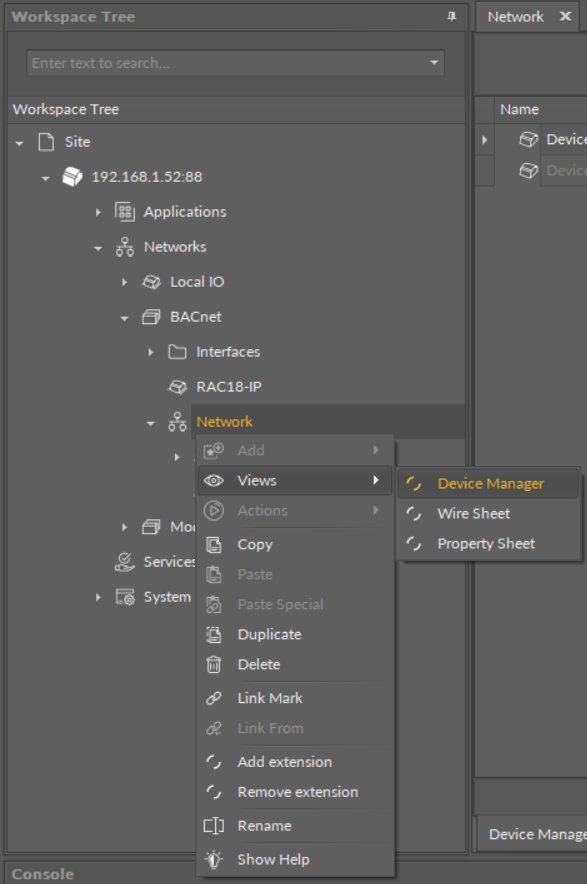 21 Opening BACnet device manager.png