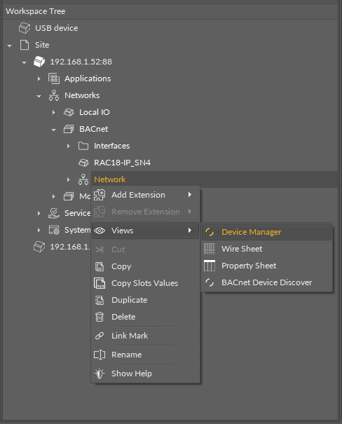 21 Opening BACnet device manager.png
