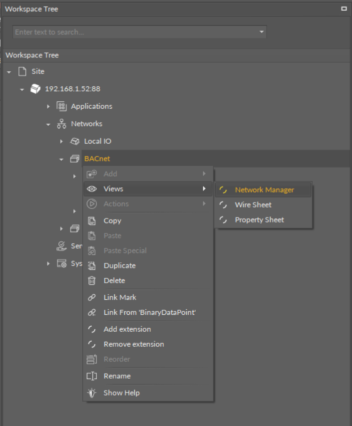 17 Opening BACnet Network Manager.png