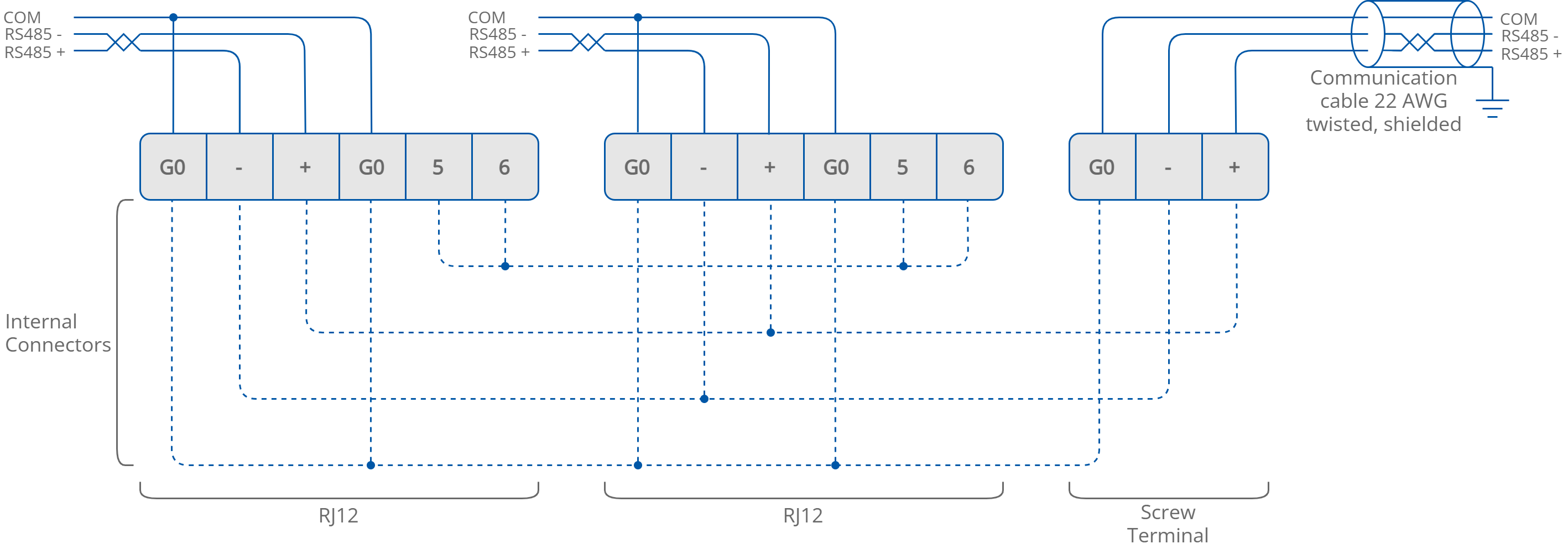07 Internal connection between RJ12 sockets and the main RS485 socket.png