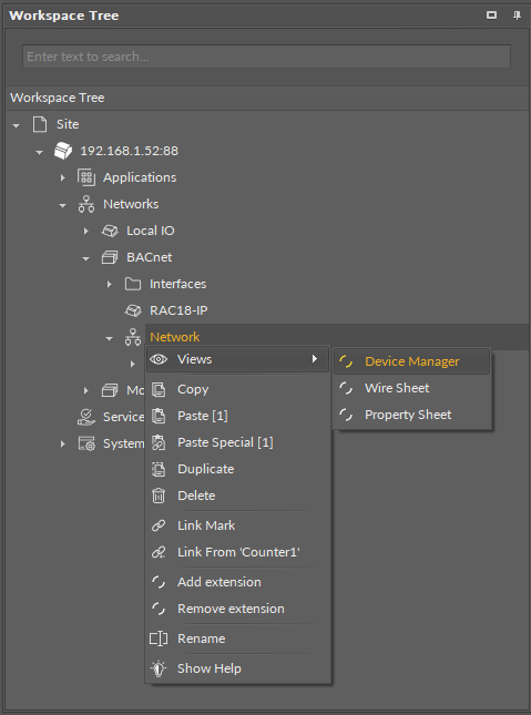 21 Opening BACnet device manager.png